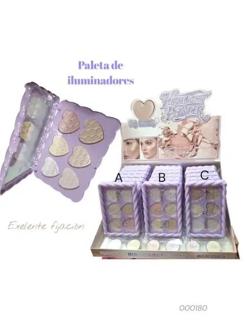 Iluminador en paleta