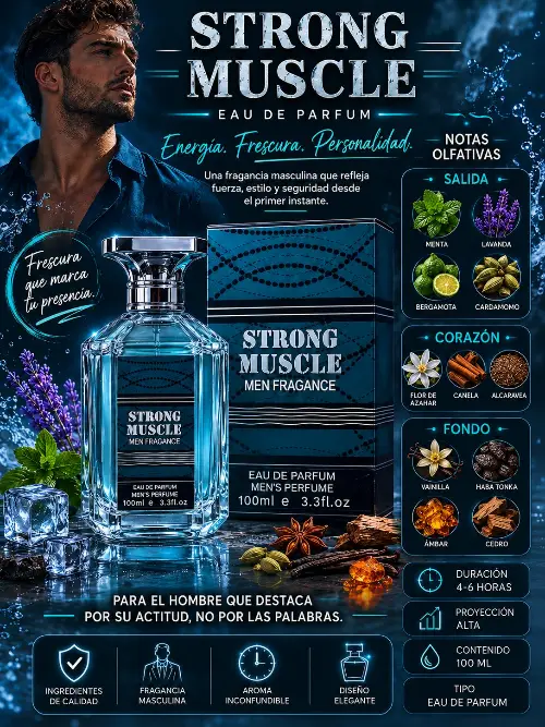Perfume strong muscle para hombre