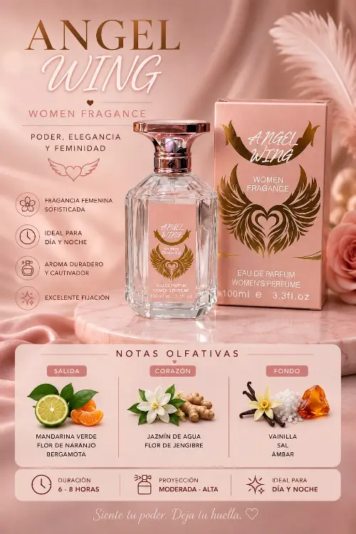 Perfume ángel wing para dama