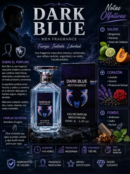 Perfume Dark blue para caballero