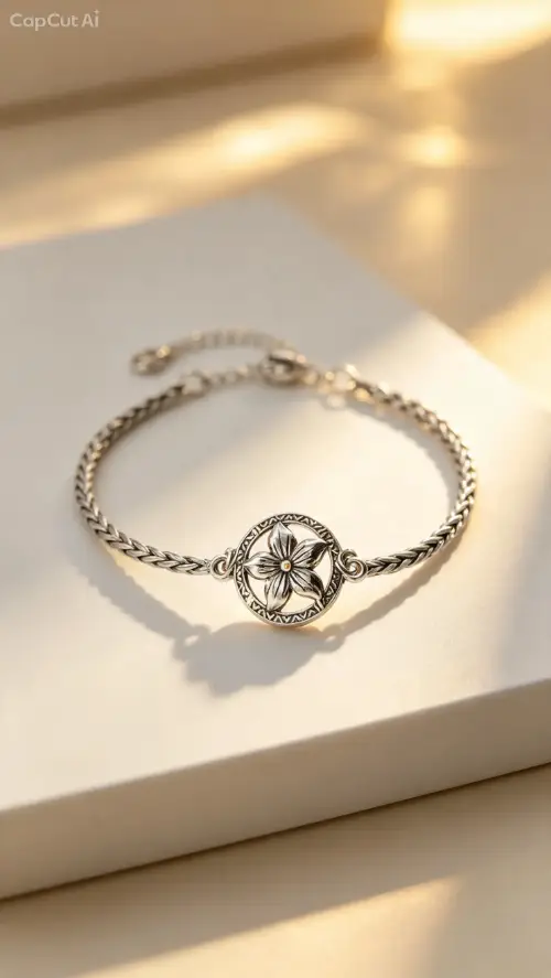 Pulsera enchapado en plata y oro