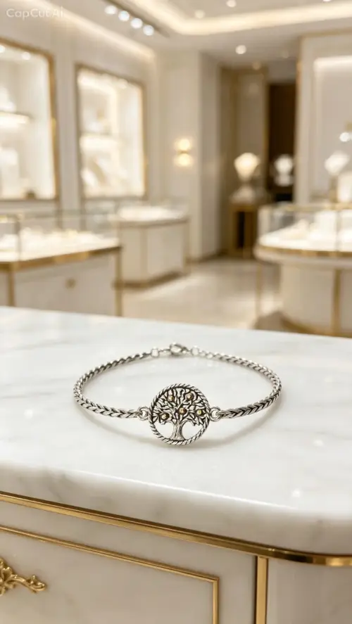 Pulsera enchapado en plata y oro
