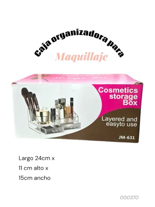 Caja organizadora de maquillaje