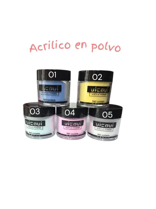 Acrilico polvo colores