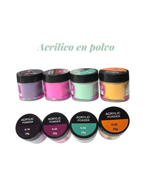 Acrilico polvo colores