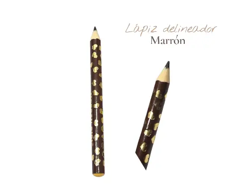 Lápiz delineador marrón