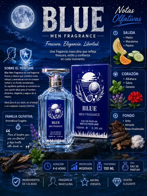 Perfume blue para caballero