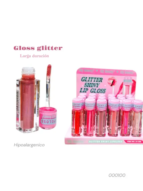 Gloss glitter shiny