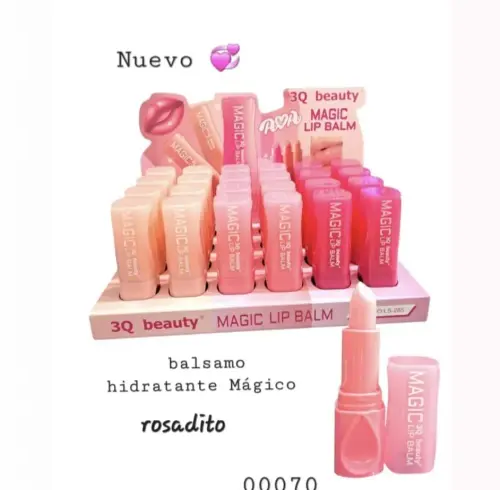 Balsamo hidratante efecto rosa