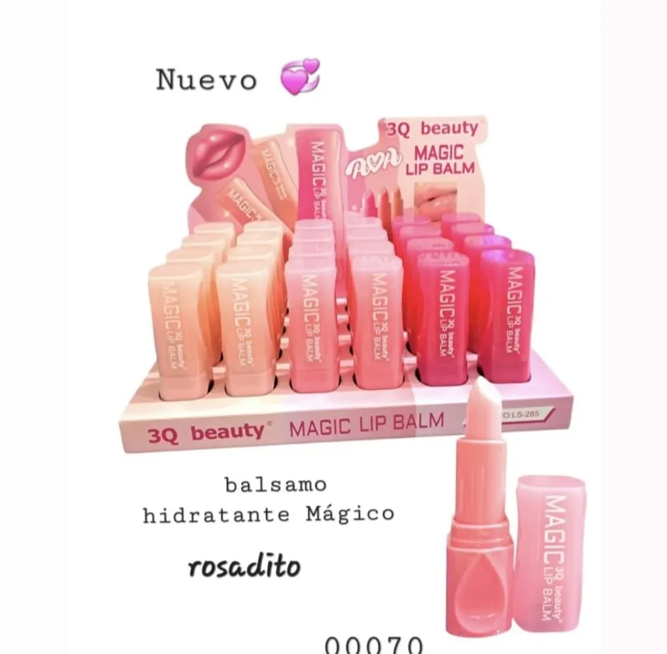 Balsamo hidratante efecto rosa