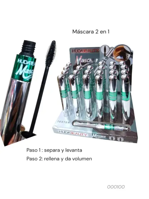 Máscara pestañas 2 en 1