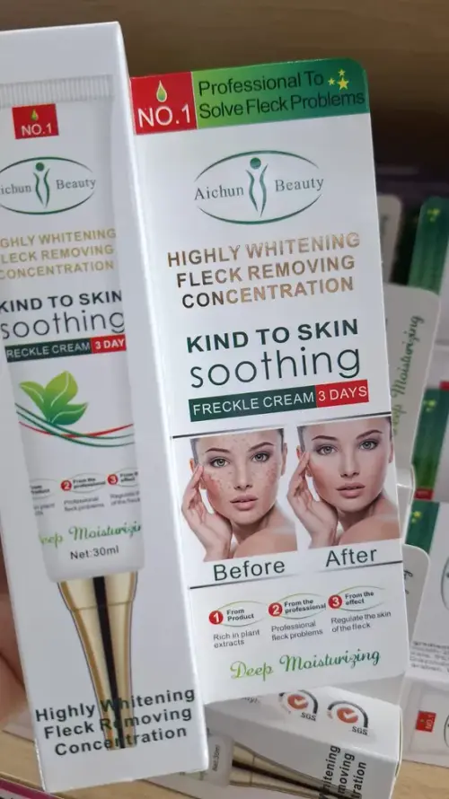 crema para manchas y pecas