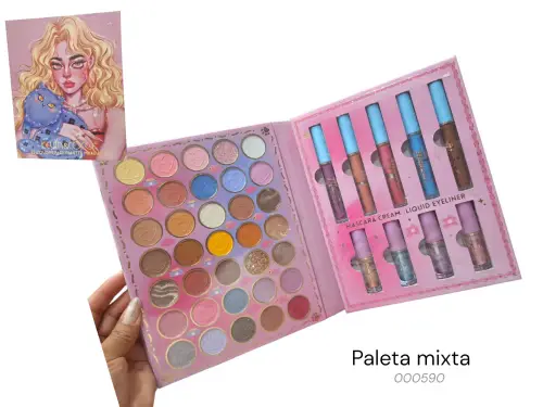 Paleta de sombras mixtas