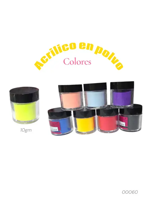 Acrilico polvo colores