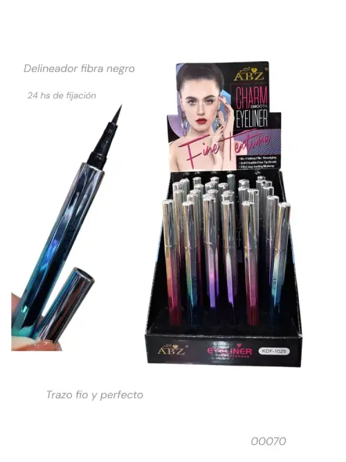 delineador fibra negro