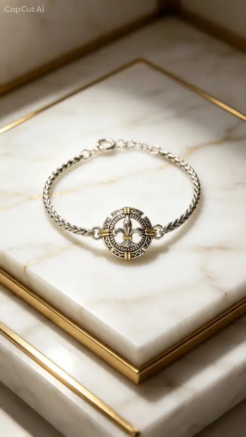 Pulsera enchapado en plata y oro