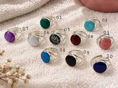 Anillo enchapado plata 925