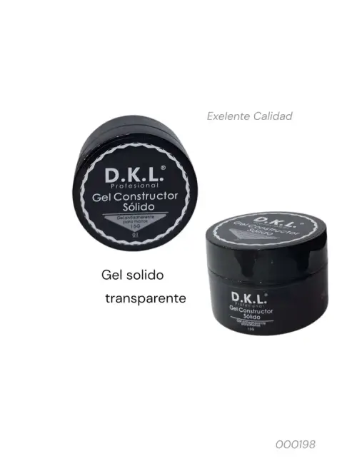 Gel solido transparente