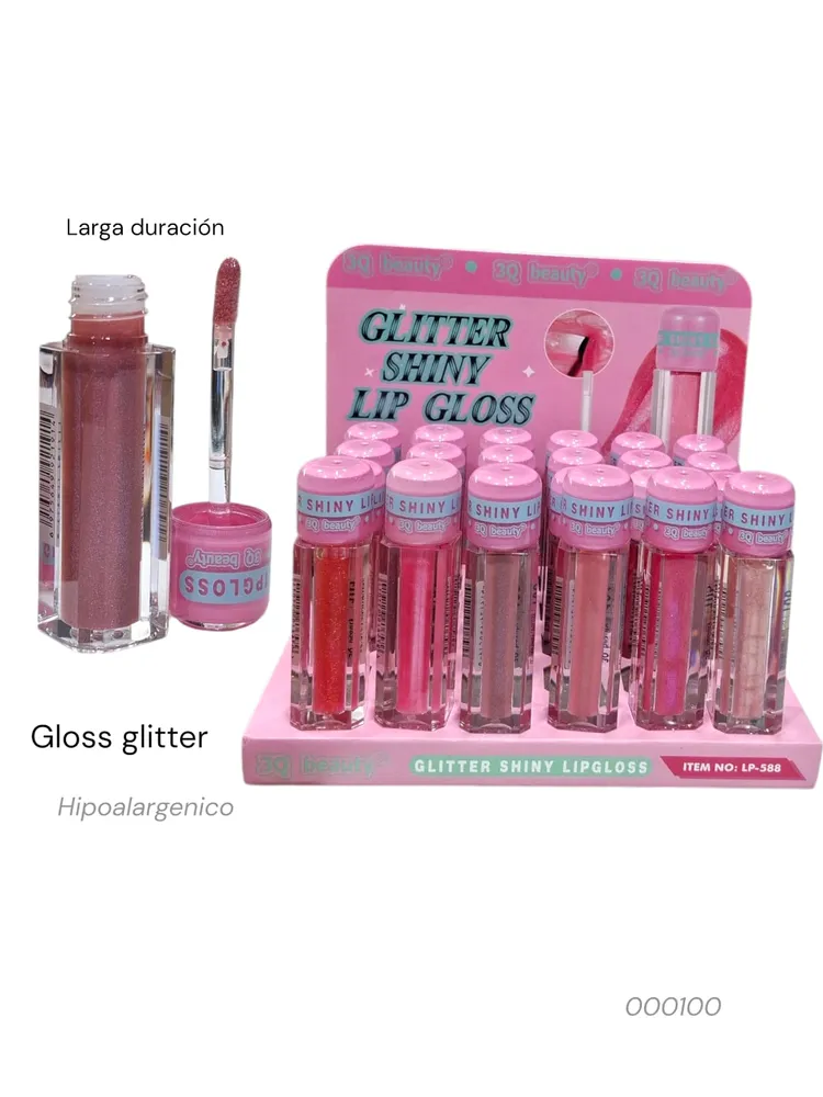 Gloss glitter shiny