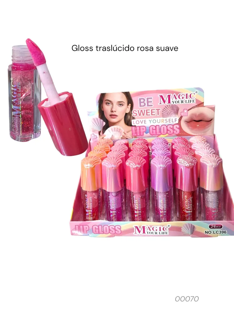 Gloss traslucido rosado