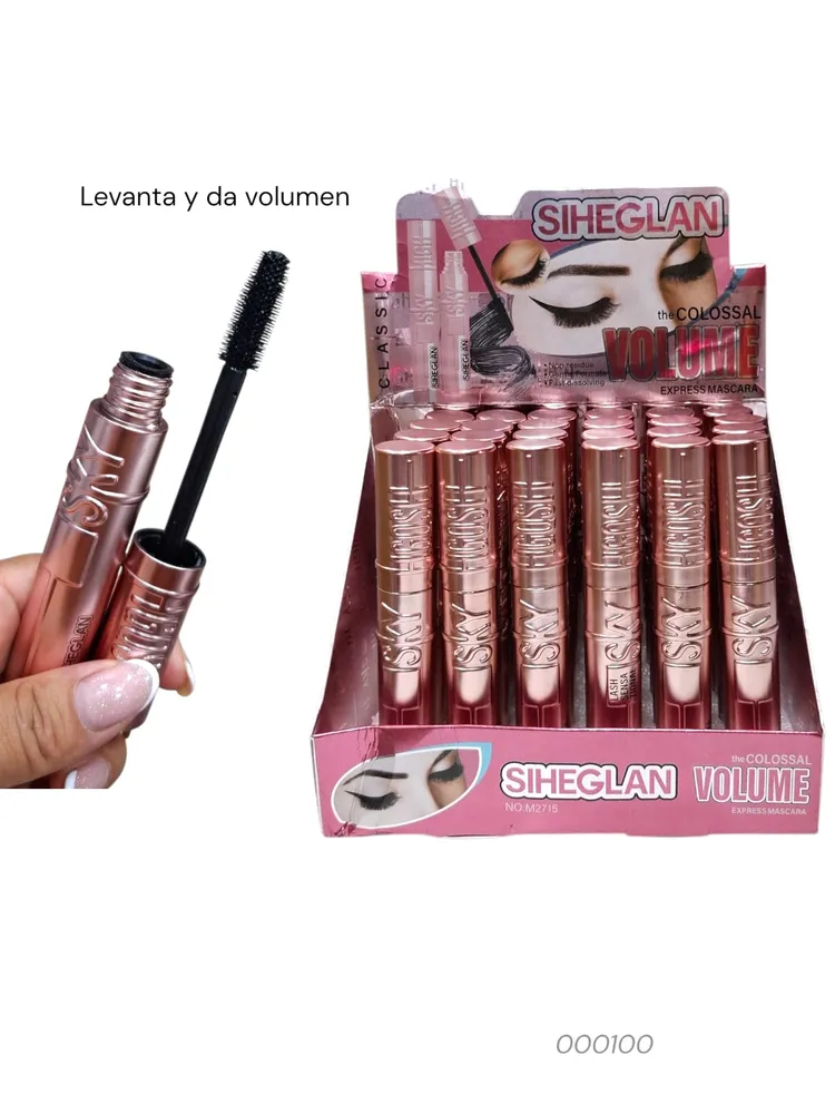 Máscara levantada y volumen