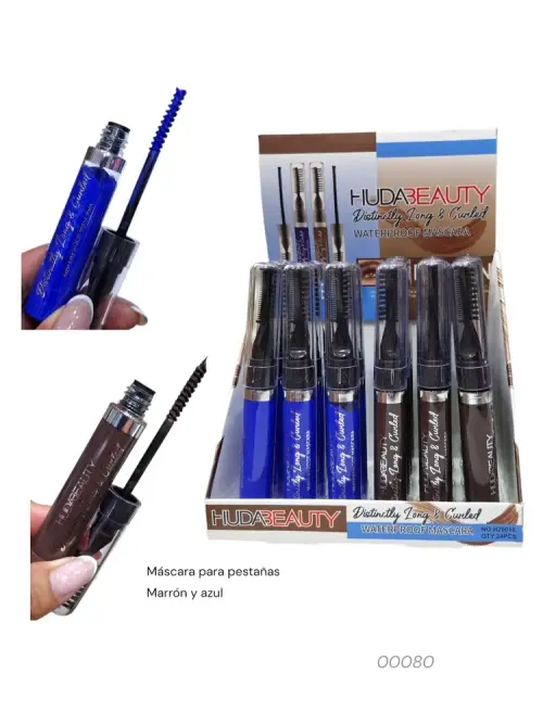 máscara para pestañas colores