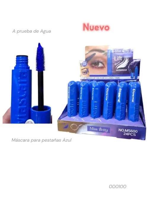 Máscara pestañas azul