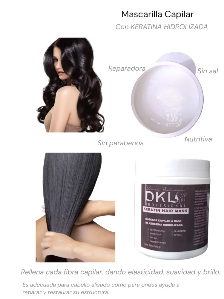 mascarilla capilar con Keratina