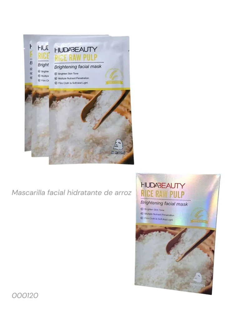 mascarilla facial de arroz