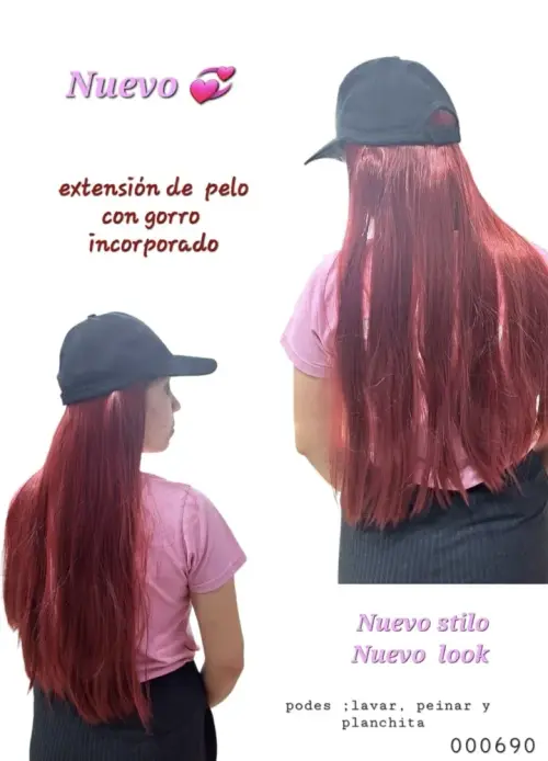 Peluca con gorro