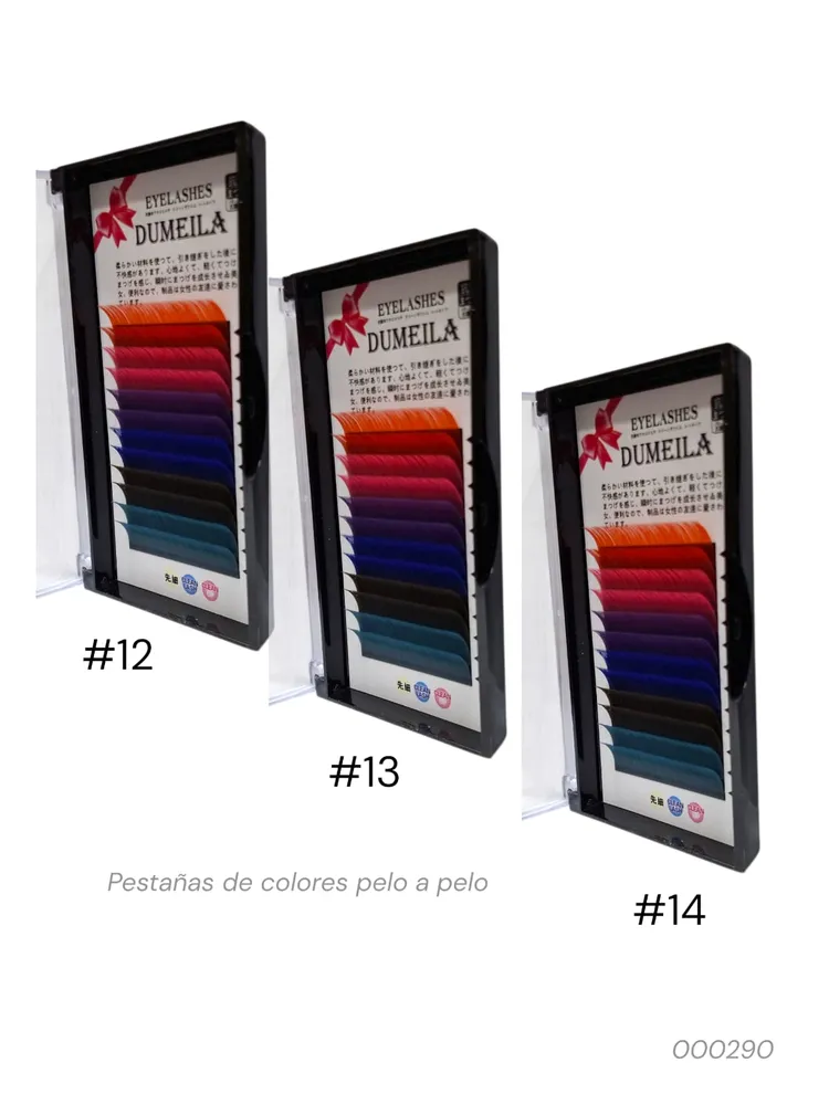 Pestañas pelo a pelo colores