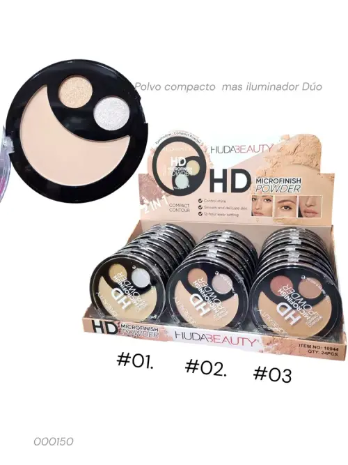 Polvo compacto mas iluminador Dúo