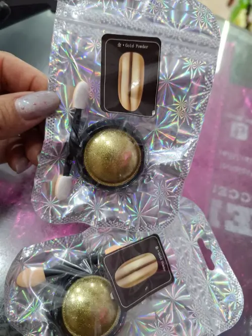 polvo efecto oro