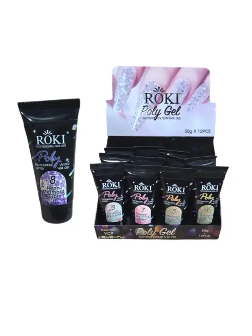 Polygel con Glitter