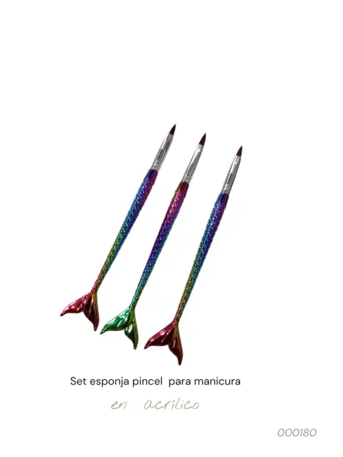 Set de pinceles para acrílico